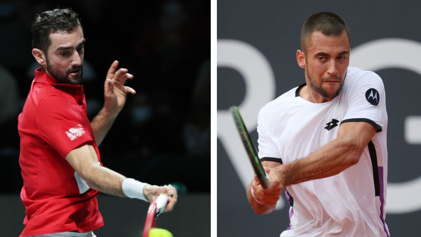 Marin Čilić i Laslo Đere (©Reuters)