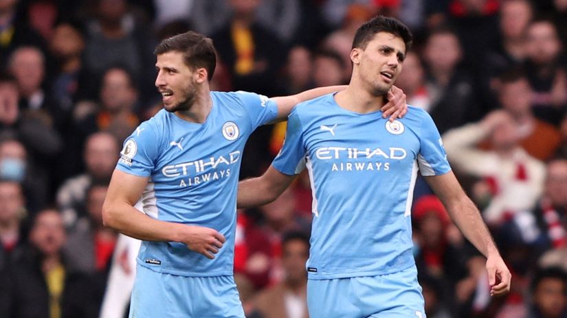 Ruben Dias i Rodri (©Reuters)