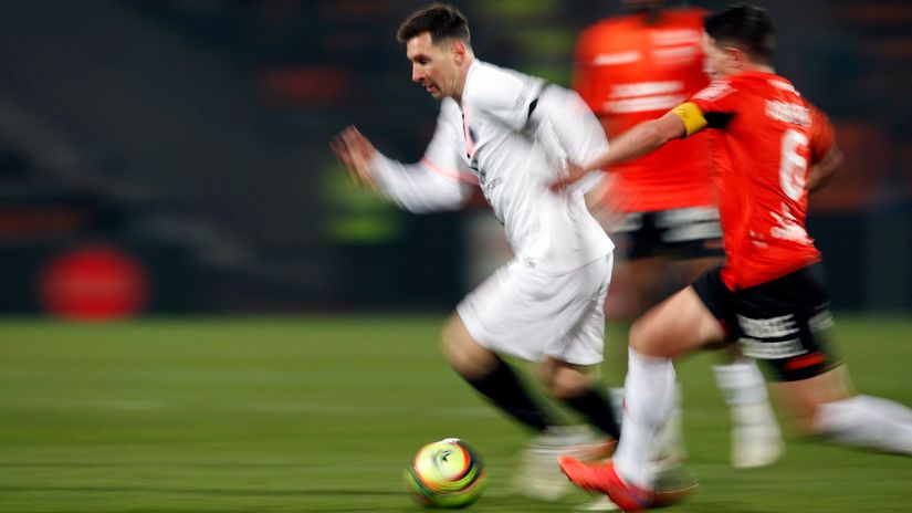 Lionel Mesi u prodoru (©Reuters)