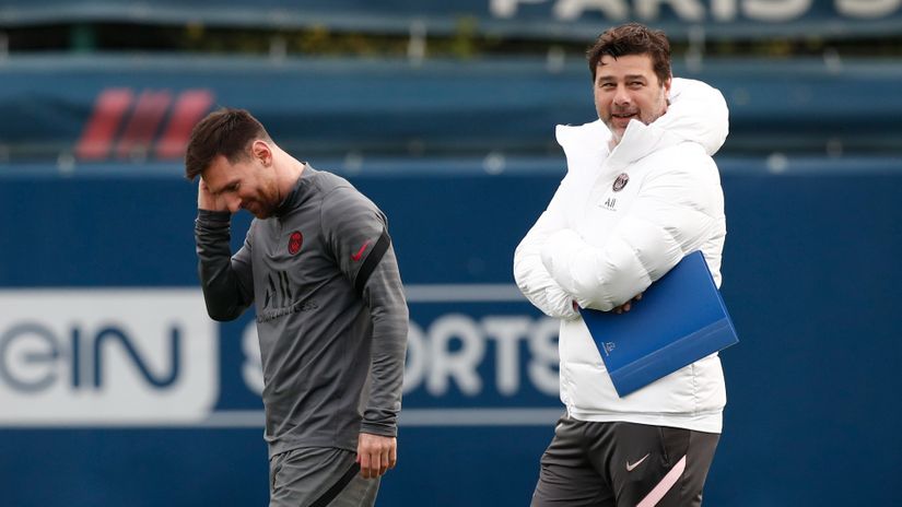 Lionel Mesi i Maurisio Poketino (©Reuters)