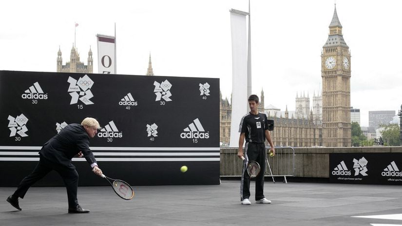 Boris Džonson i Novak Đoković u Londonu 2008. godine (AFP)
