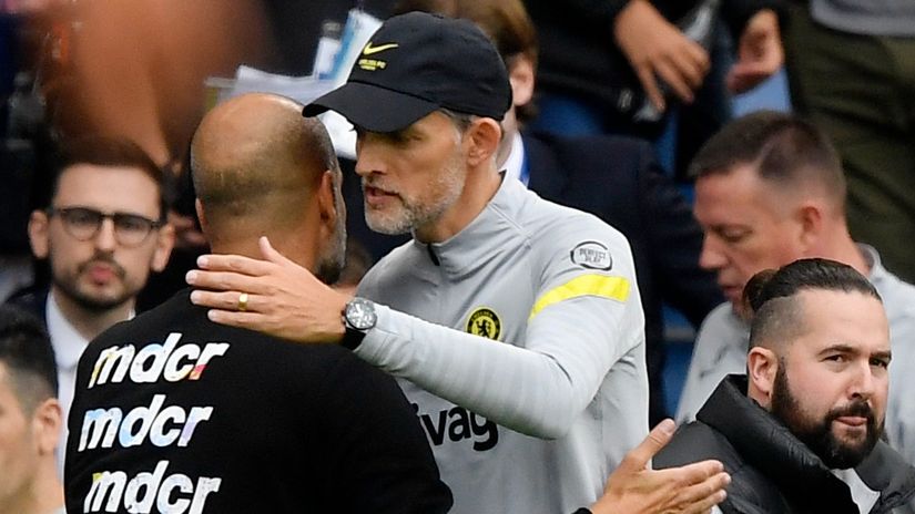 Pep Gvardiola i Tomas Tuhel (©Reuters)
