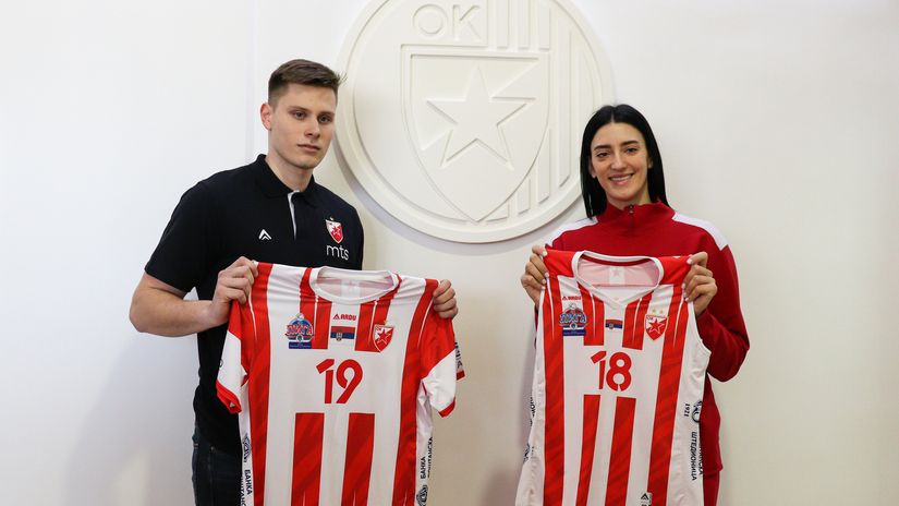 Zvezda promovisala dva pojačanja u danu: Dajana Bošković i Stefan Skakić zadužili opremu