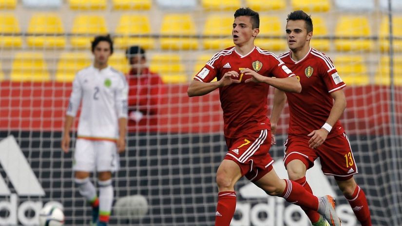 Dante Vanzeir u dresu reprezentacije Belgije (©AFP)