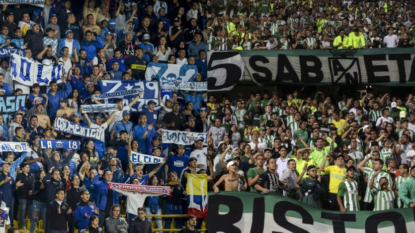 Navijači Miljonariosa i Atletiko Nasionala (©AFP)