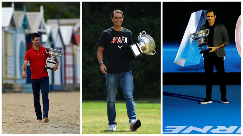 Đoković, Nadal i Federer (Reuters)