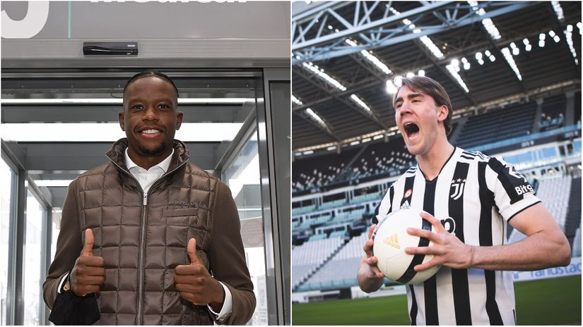Denis Zakarija i Dušan Vlahović (twitter©Juventusfc)