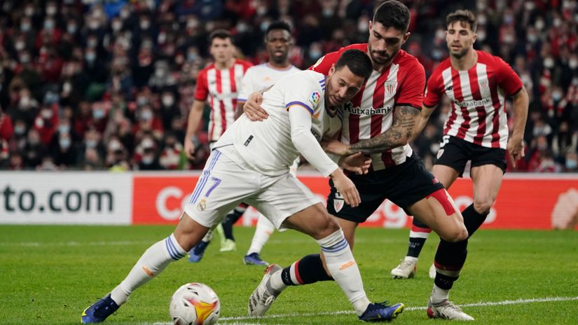 Eden Azar (Real Madrid) i Unaj Nunjez (Bilbao)