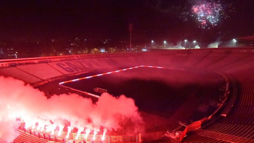 Spektakl na Marakani (©FK Crvena zvezda/Facebook)
