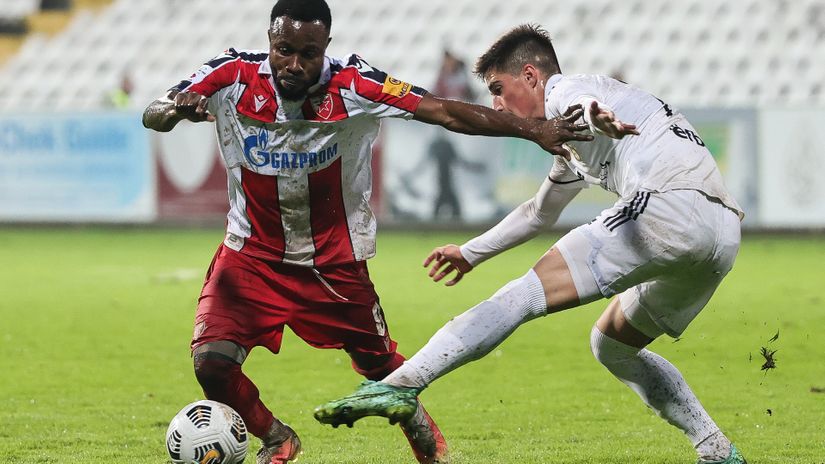 Gelor Kanga (Crvena zvezda) i Aleksa Janković (Čukarički)