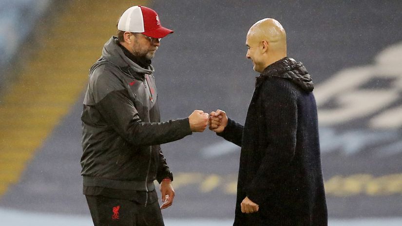 Klop i Gvardiola (ⒸReuters)