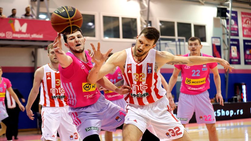 Detalj sa meča Zvezde i Mege Mozzart (© Star sport)