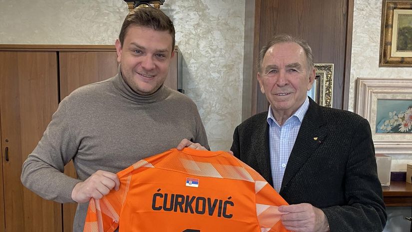 Ivan Ćurković i Miloš Vazura (© FK Partizan)