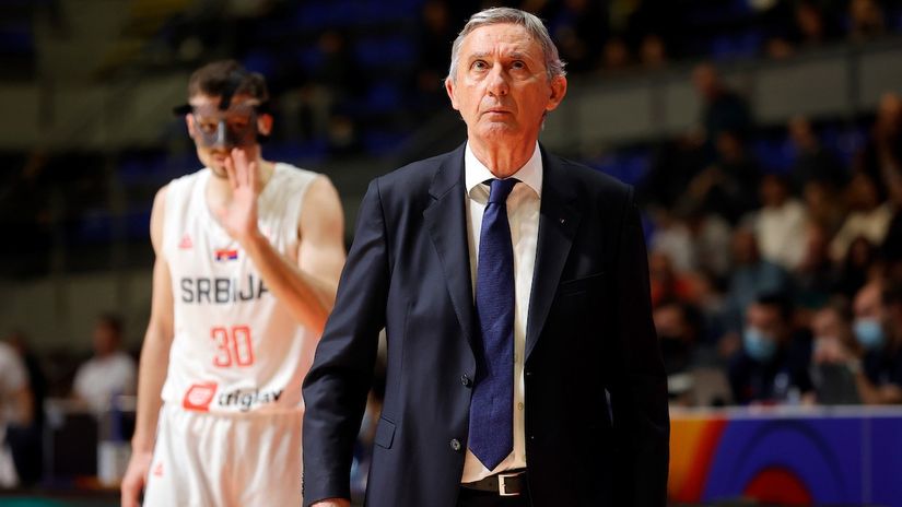 Svetislav Pešić i Aleksa Avramović (©Starsport)