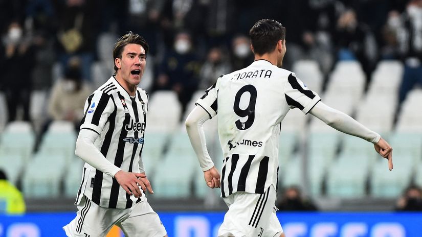 Dušan Vlahović i Alvaro Morata (Reuters)