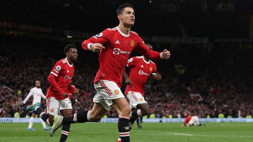 Kristijano Ronaldo slavi het-trik protiv Totenhema (Reuters)