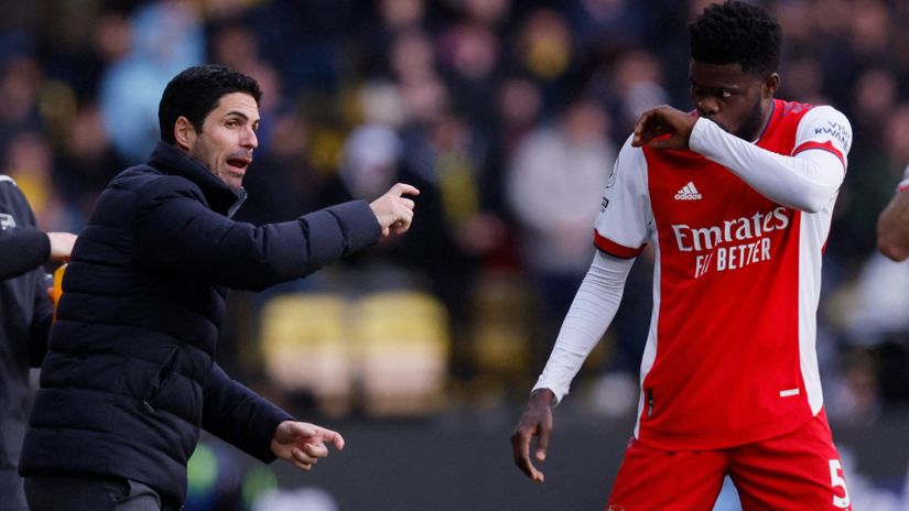 Mikel Arteta i Tomas Parti (©Reuters)