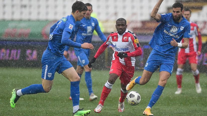 Fudbaleri Novog Pazara na meču sa Crvenom zvezdom (©Starsport)
