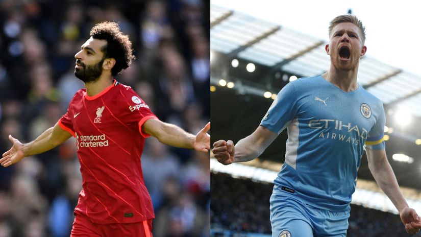 Mohamed Salah i Kevin de Brujne (©Reuters)