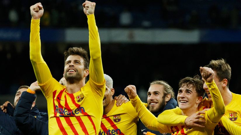 Fudbaleri Barselone (Reuters)