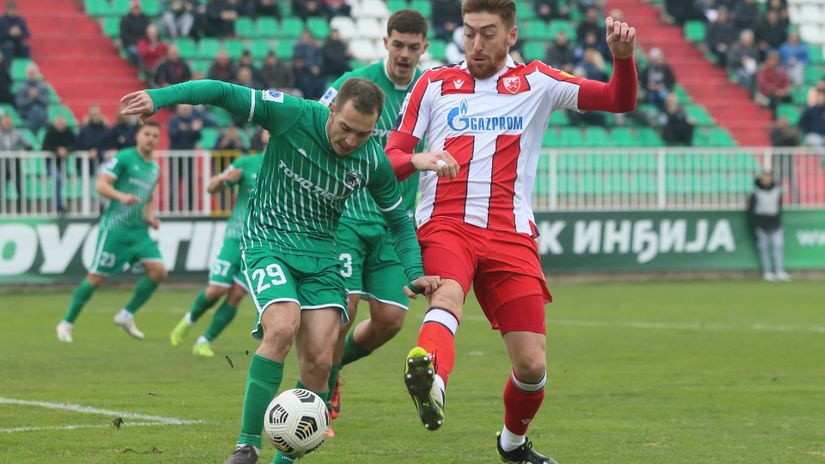 Uroš Ignjatović je igrao u Kupu Srbije protiv Crvene zvezde (©MN Press)