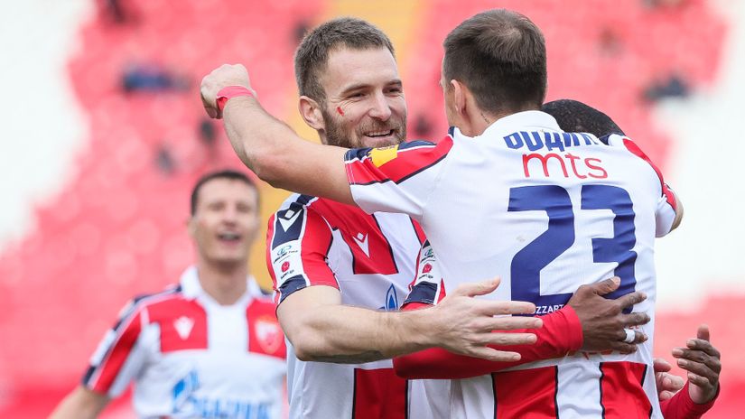 Slavlje fudbalera Crvene zvezde (© Star sport)