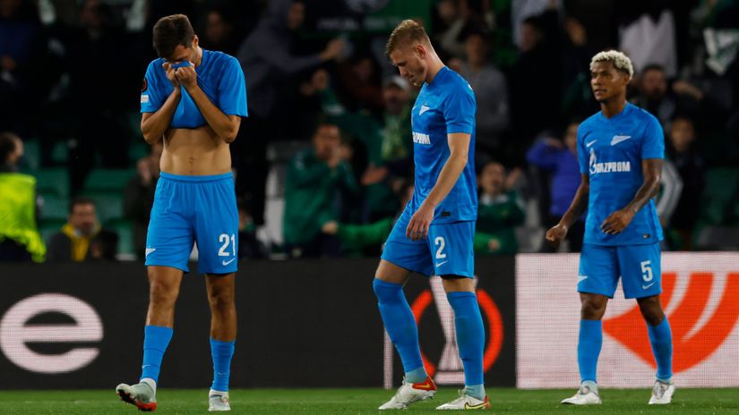 Razočarani fudbaleri Zenita (Reuters)