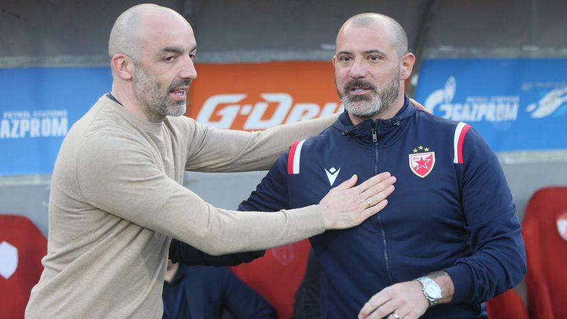 Lazetić i Stanković pre meča (©MN Press)