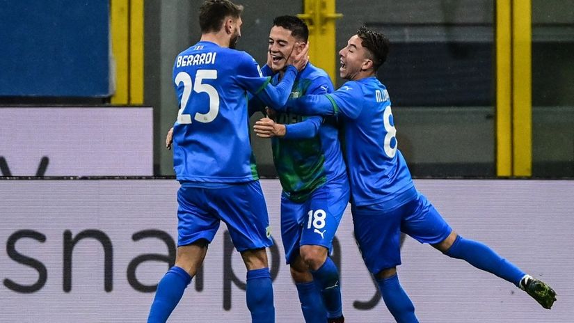 Berardi, Raspadori i Lopez (AFP)