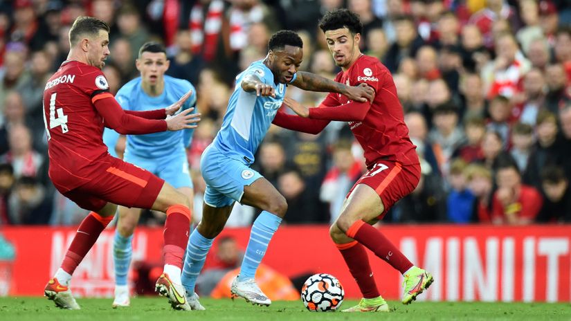 Rahim Sterling protiv Liverpula (©Reuters)