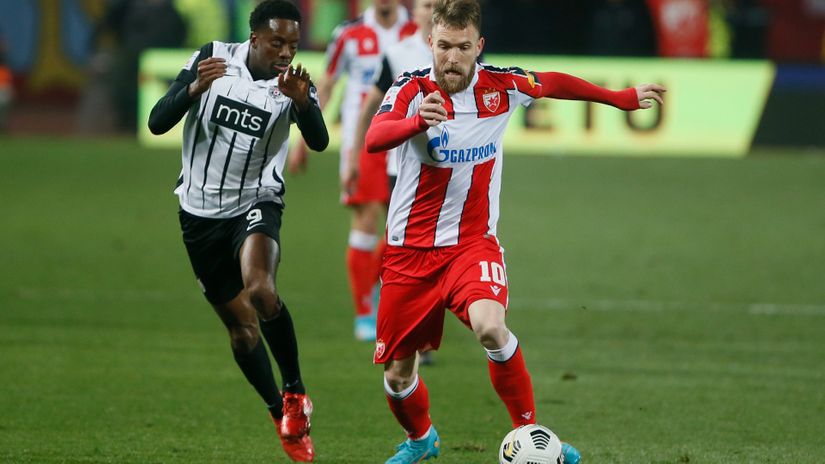 Kvinsi Menig (Partizan) i Aleksandar Katai (Crvena zvezda)