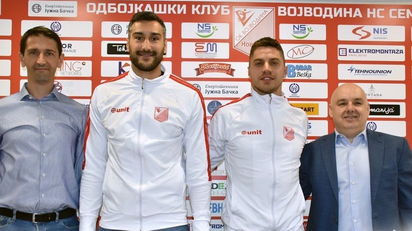 Boškan i Zbiljić sa novim pojačanjima (©OK Vojvodina)