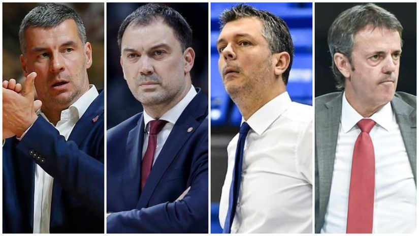 Vladimir Jovanović, Nenad Čanak, Petar Mijović i Porfirio Fisak (Foto: MN Press; Starsport; fiba.basketball)