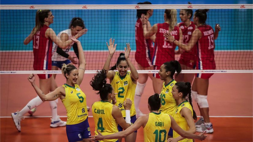 Brazil podigao zid na mreži, Srbija ostala na devet poena u setu