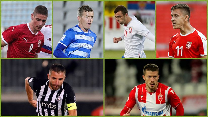 Andrej Ilić, Jovan Vlalukin, Aleksandar Čavrić, Ivan Šaponjić, Zoran Tošić i Dušan Jovančić (©Starsport)