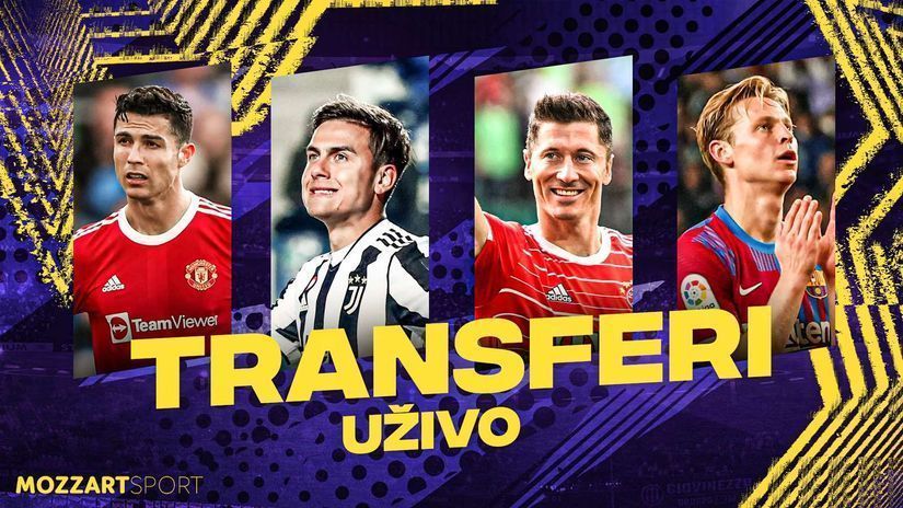 TRANSFERI UŽIVO (sreda, 20. jul)