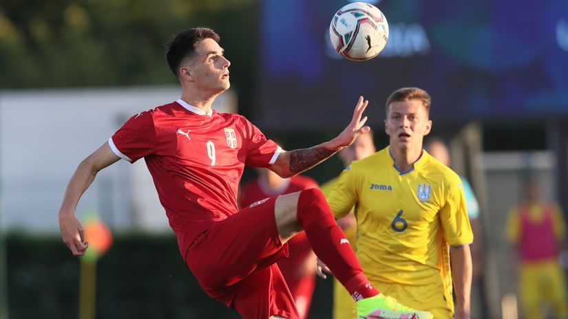 Slobodan Tedić u dresu mlade reprezentacije Srbije (©MN Press)