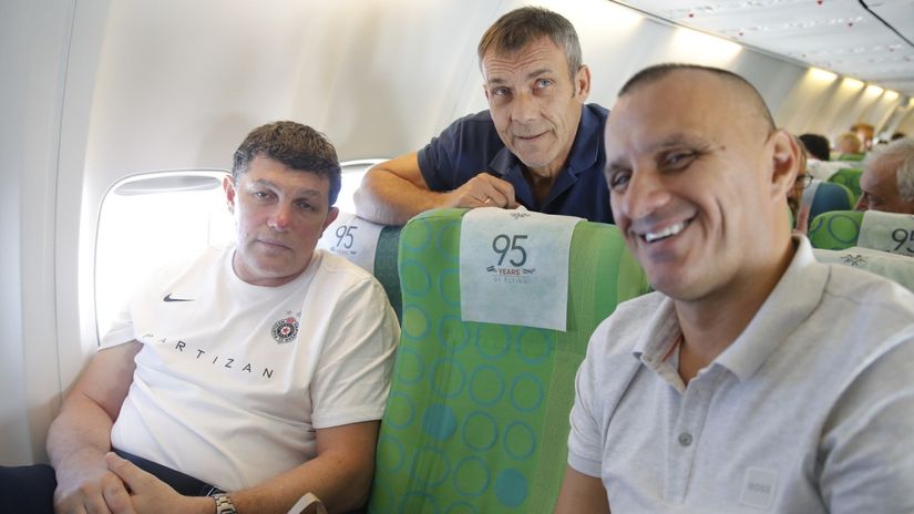 Gordan Petrić, Goran Pandurović i Ivica Kralj (© FK Partizan)