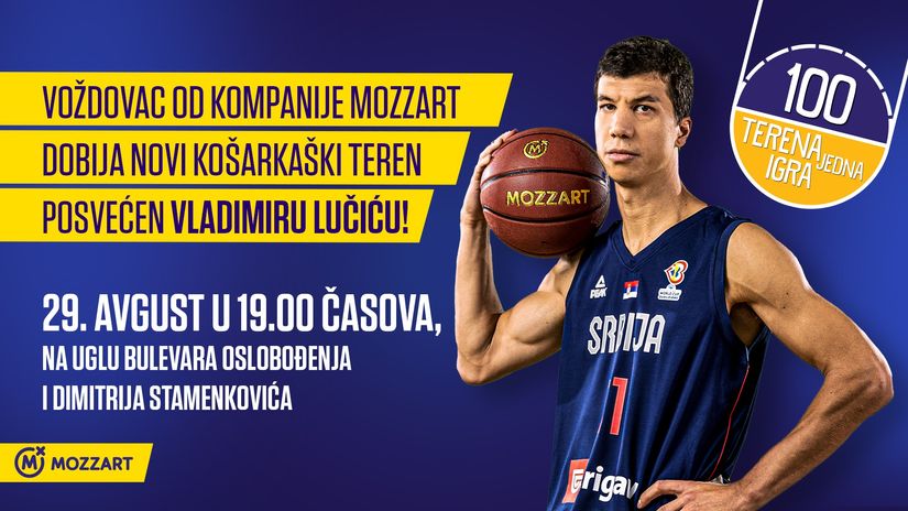 Mozzart na Voždovcu otvara teren Vladimiru Lučiću: Dođite da zajedno ispratimo reprezentaciju na Evrobasket