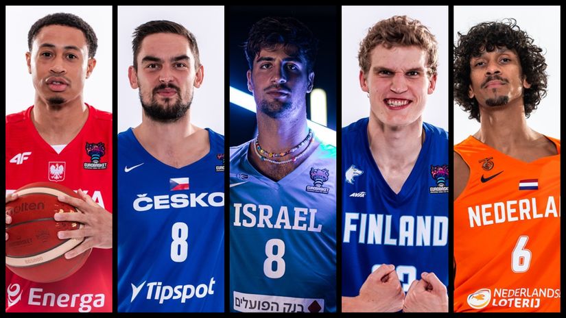 Sloter, Satoranski, Avdija, Markanen i De Jong (©FIBA Basketball)