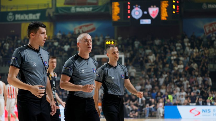Matej Boltauzer, Uroš Nikolić, Milan Nedović u finalu ABA lige (©Starsport)