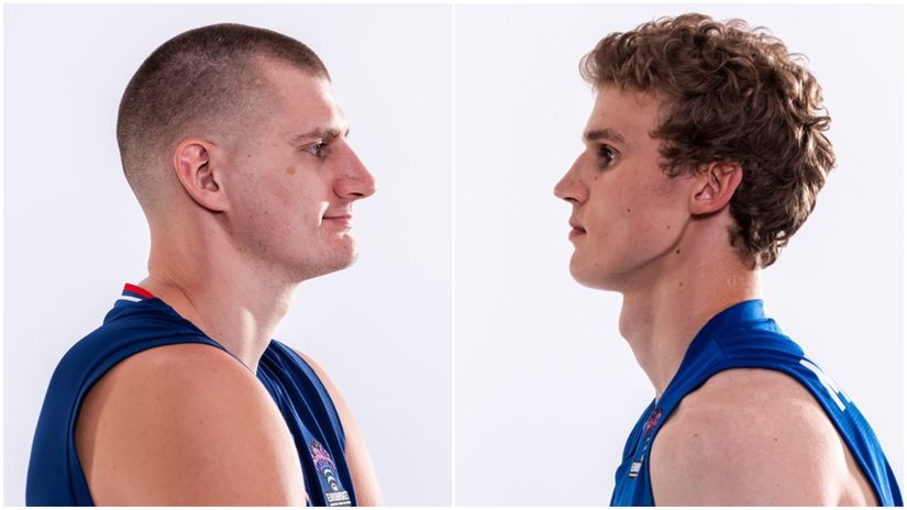 Nikola Jokić i Lauri Markanen (©FIBA Basketball)