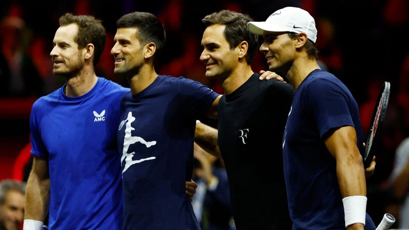 Mari, Đoković, Federer i Nadal (©Reuters)