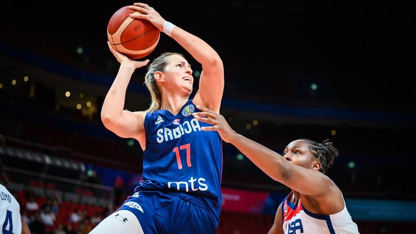 Jovana Nogić protiv SAD (Foto: fiba.basketball)