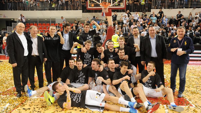 Poslednja šampionska ekipa Partizana u ABA ligi (© MN Press)
