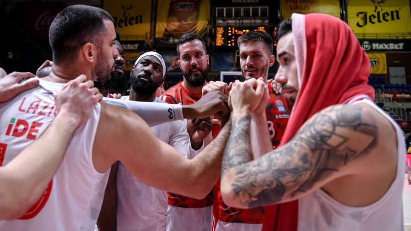 Košarkaši Crvene zvezde (©ABA League/Dragana Stejpanovic)