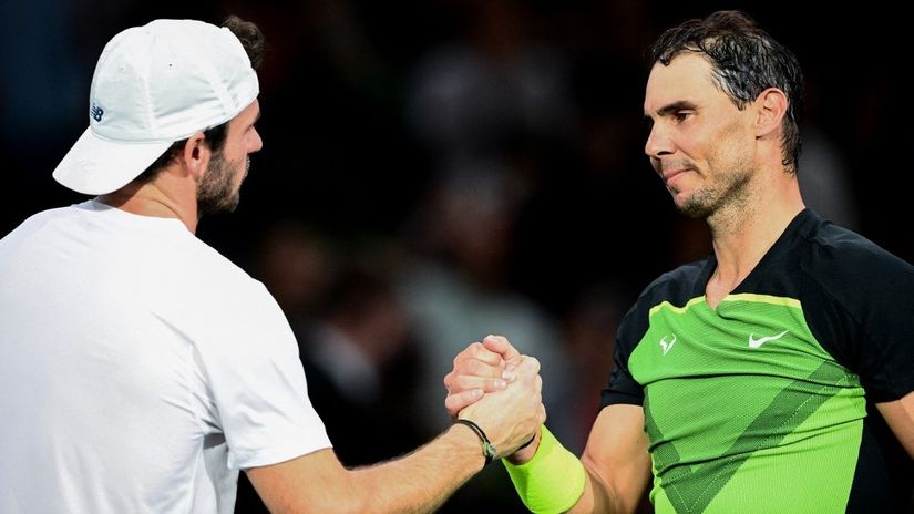 Tomi Pol i Rafael Nadal (Foto: AFP)