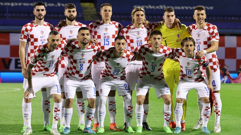 Tim Hrvatske sa utakmice protiv Danske (©Reuters)