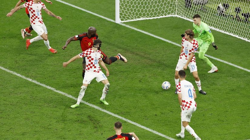 Lukaku pred golom Hrvatske (© Reuters)