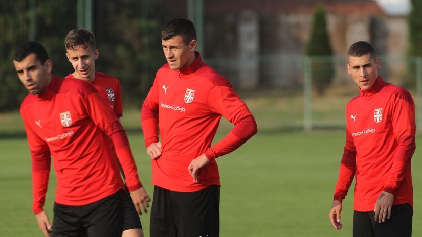Kamenović na treningu mlade reprezentacije (© MN Press)